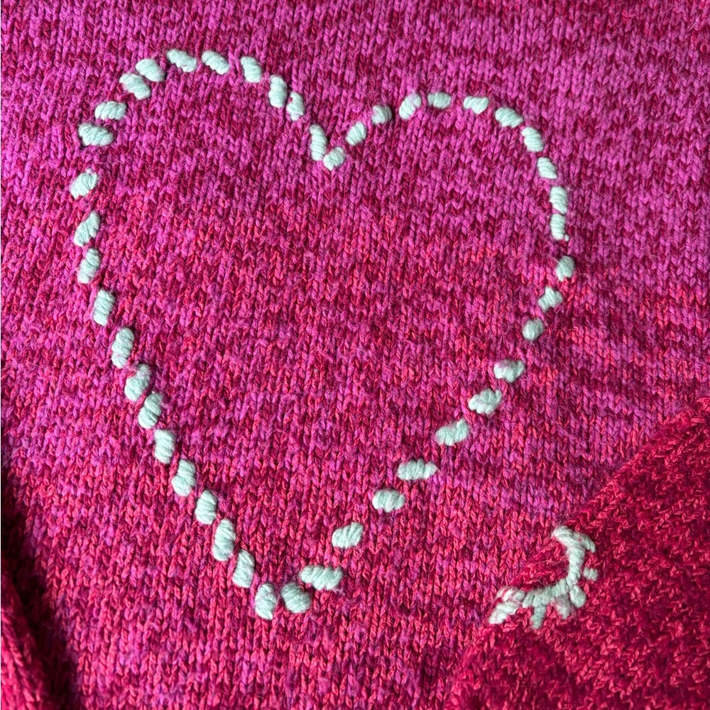 Sundance Pink “Secret Longings” Heart Sweater - Picture 8 of 8